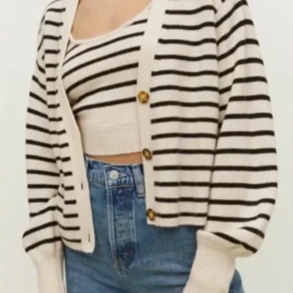 Reformation Varenne Cashmere Tank & Cardigan Set - Gently Used, Good Condition - Picture 1 of 6